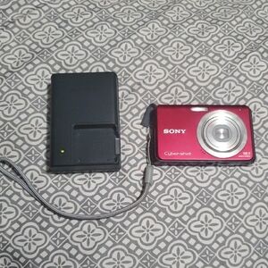 Sony Cyber-shot Metallic Red Camera with Charger